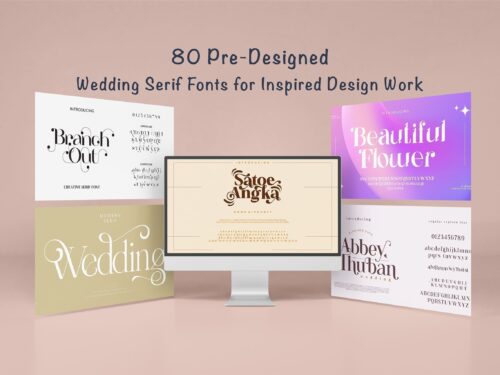 Pre-Designed Wedding Serif Fonts